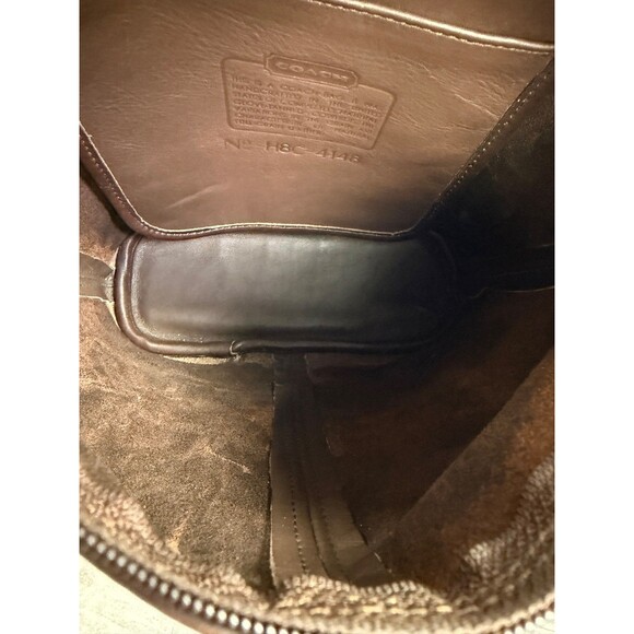 Vintage COACH 4148 Dark Brown Leather Soho Shoulder Bag Made in USA EXCELLENT - Picture 7 of 16